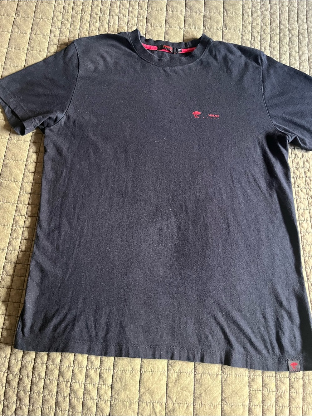 Vintage Versace Sport Crew Neck Logo T-Shirt Mens Small